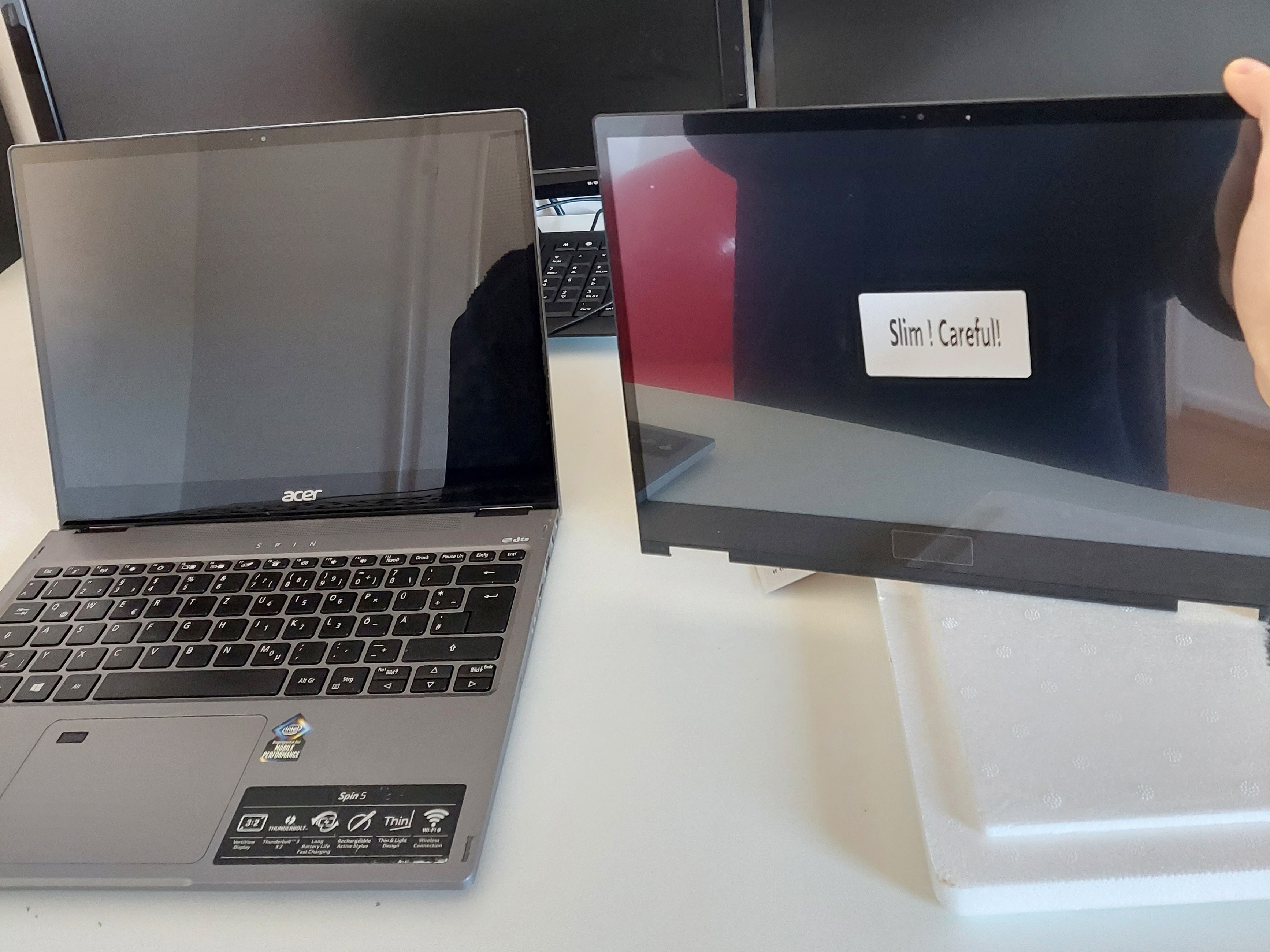 Replacing a broken LCD Screen on my Acer Spin 5