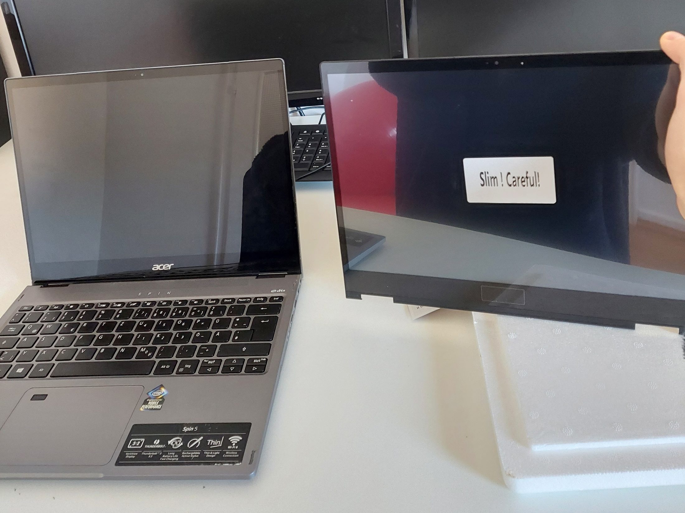Replacing a broken LCD Screen on my Acer Spin 5